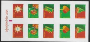 2001 Sweden SB560 Christmas Decorations Booklet U/M (MNH)