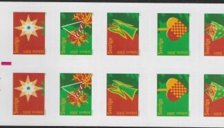 2001 Sweden SB560 Christmas Decorations Booklet U/M (MNH)