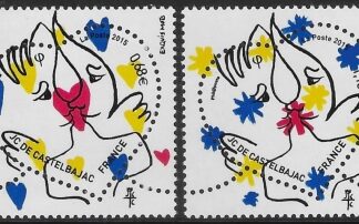 2015 France SG5709-11 St. Valentines Day U/M (MNH)