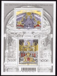 2012 France MS5274 Oragan of Saint-Jacques de Luneville Church U/M (MNH)