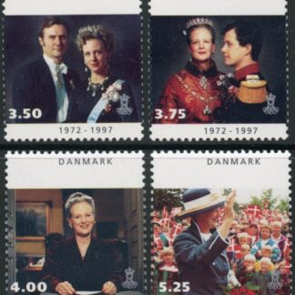 1997 Denmark SG1086-9 Silver Jubilee of Queen Margrethe U/M (MNH)