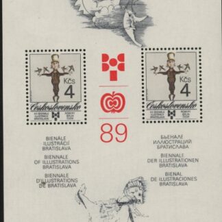 1989 Czechoslovakia - MS.2991 book illustrations for children. mini sheet  U/M  (MNH)