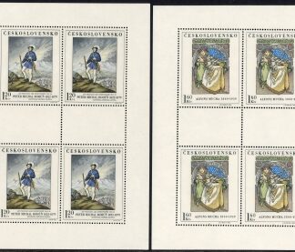 1968 Czechoslovakia - SG.1790-4  Art 3rd series. sheetlets of 4 U/M (MNH)