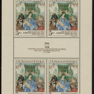 1968 Czechoslovakia - SG.1756 PRAGA 68 6th issue FIP Day. sheetlet. U/M (MNH)