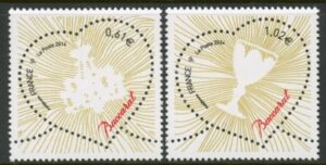 2014 France SG.5508-9 St. Valentines Day Baccarat U/M (MNH)