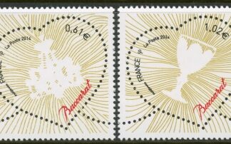 2014 France SG.5508-9 St. Valentines Day Baccarat U/M (MNH)
