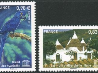 2014 France SG U71-2 Cultural & National Heritage U/M (MNH)
