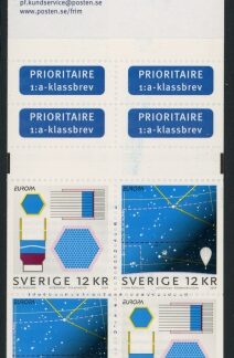 2009 Sweden SB634 Europa Astronomy Booklet U/M (MNH)