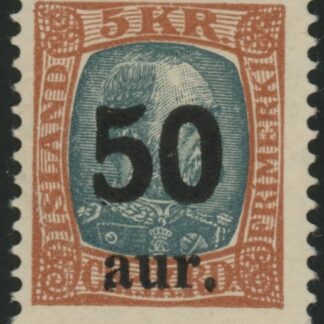 1925 Iceland SG.145 30a on 5k slate & chestnut.  M/M