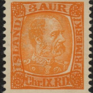 1902  Iceland  SG.43 King Christian IX   3a orange.  M/M