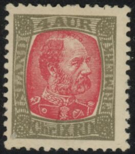 1902 Iceland SG.44 King Christian IX 4a rose & grey . M/M