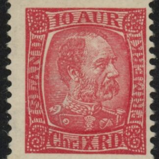 1902  Iceland  SG.47 King Christian IX   10a carmine.  M/M