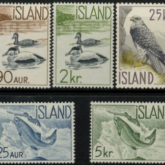 1959  Iceland SG.368-72  set 5 values U/M (MNH)