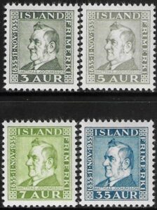 1935 Iceland SG.216-9 216-9 M. Jochumsson - Poet. M/M