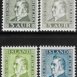 1935  Iceland  SG.216-9 216-9  M. Jochumsson - Poet. M/M