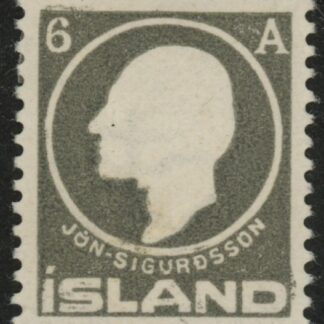 1911 Iceland SG.99 Birth Centenary of Jon Sigurdssen. Historian. 6a grey. LM/M