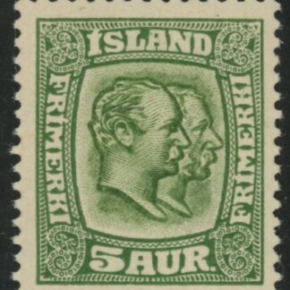 1914 Iceland SG112 5a green U/M (MNH)