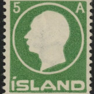 1912 Iceland SG.102 King Frederick VIII  5a green mounted mint