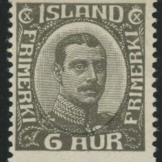1920 Iceland SG.120 King Christian X 6a grey mounted mint