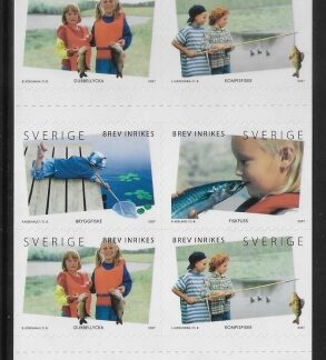 2007 Sweden SB618 Summer Stamps Fishing SG2504-7 U/M (MNH)