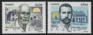 2013 France SG.5448-9 150th Birth Anniv of Alexandre Yersin  U/M (MNH)