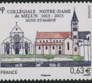 2013 France SG.5344 Millenary of Collegiate Church of Notre-Dame de Melun U/M (MNH)