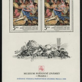 1988 Czechoslovakia MS2947 Praga 88 International Stamp Exhibition Mini Sheet U/M (MNH)