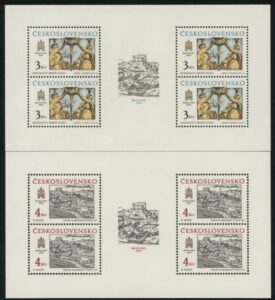 1987 Czechoslavakia SG2898-9 Historic Bratislava (11th Series) U/M (MNH)