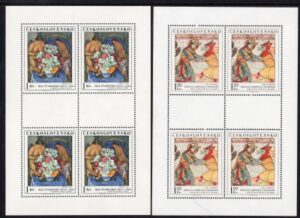 1972 Czechoslovakia SG2067-71 Art (7th Series) U/M (MNH)