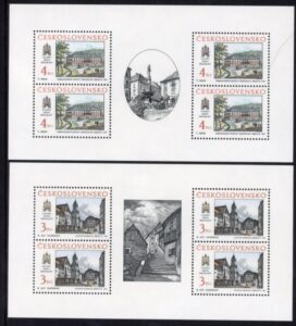 1988 Czechoslavakia SG2952-3 Histroric Bratislava (12th Series) U/M (MNH)