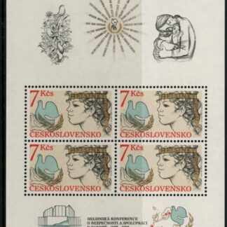 1985 Czechoslovakia MS1790 10th Ann of European Security Mini Sheet U/M (MNH)