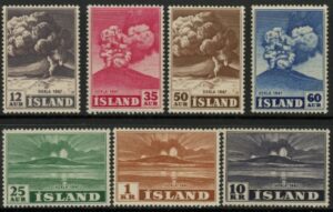 1948 Iceland SG280-6 Set of 7 values U/M (MNH)