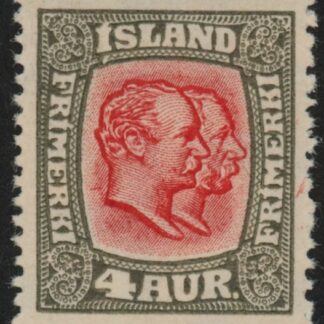 1920 Iceland SG.111  King Christian X   4a scarlet & grey . mounted mint