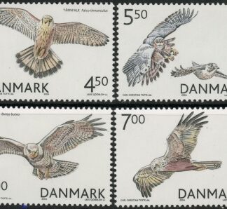 2004 Denmark SG.1394-7 Birds of Prey Set of 4 values U/M (MNH)