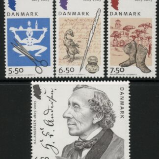 2005 Denmark SG1404-7 Birth Bicentenary of Hans Christain Anderson Set of 4 values U/M (MNH)