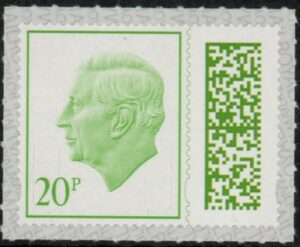 V5120  20p light green M23L (from sheet) U/M (MNH