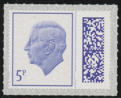 V5105  5p pale violet M23L (from sheet) U/M (MNH