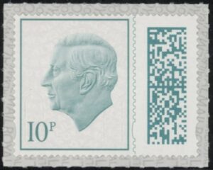 V5110  10p bluish grey M23L (from sheet) U/M (MNH