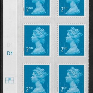 U2975  2nd blue CB  'MAIL' Cyld. D1  grid position  R1 C2   DLR  U/M (MNH)