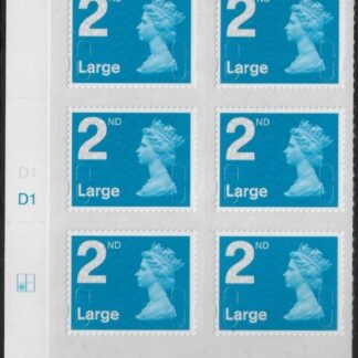 U3000  2nd Large. blue 2B  MA11 cyld. D1  grid position R2  C1  DLR  U/M (MNH)
