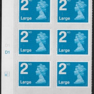 U3000  2nd Large. blue 2B  MA12 cyld. D1  grid position R2  C1  DLR  U/M (MNH)