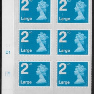 U3000  2nd Large. blue 2B  MA13 cyld. D1  grid position R1  C2  DLR  U/M (MNH)