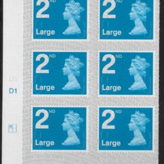 U3000  2nd Large. blue 2B  M17L cyld. D1  grid position R1  C1 SBP  L/s  DLR  U/M (MNH)