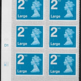 U3000  2nd Large. blue 2B  M17L cyld. D1  grid position R2  C1  SBP T3 s/L  DLR  U/M (MNH)