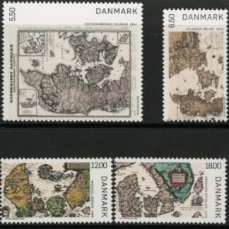 2009 Denmark SG.1559-62 Early Maps set of 4 values U/M (MNH)