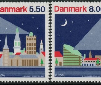 2009 Denmark SG.1553-4 Europa Astronomy Set of 2 values U/M (MNH)