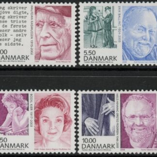 2008 Denmark SG1530-3 Personalities Set of 4 Values U/M (MNH)