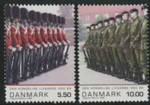 2008 Denmark SG.1519-20 350th Anniv of Royal Life Guards Set of 2 values UM (MNH)