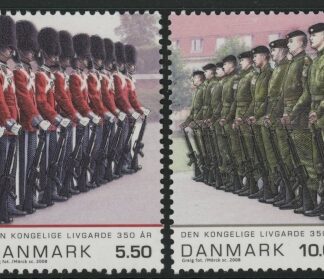 2008 Denmark SG.1519-20 350th Anniv of Royal Life Guards Set of 2 values UM (MNH)