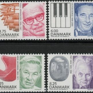 2007 Denmark SG.1508-11 Personalities Set of 4 values U/M (MNH)